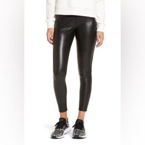 Nordstrom Brand Faux Black Leggings, Size L